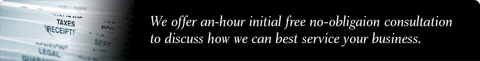 We offer an-hour initial free no-obligation consultation to discuss how we can best service your business.